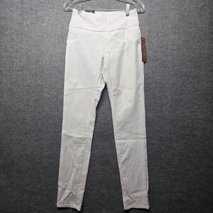 TrueSlim Jeans Women's Size 4 White Mid Rise Stretch Jeggings NWT USA